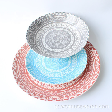 Prave de impressão de porcelana Dinneret Placas Cerâmica Chinesa